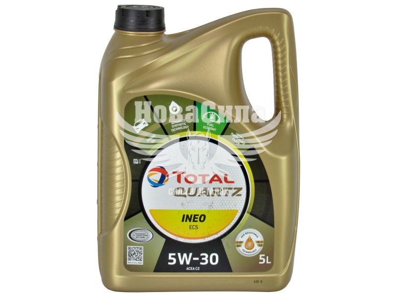 Моторна олива бензин, дизель 5W-30 (Total) Quartz Ineo ECS 5л. (213683)