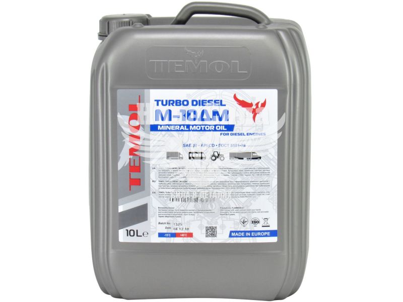 Моторна олива дизель SAE 30 (Temol) М-10ДМ 10л. (T-TDM10DM-10L)