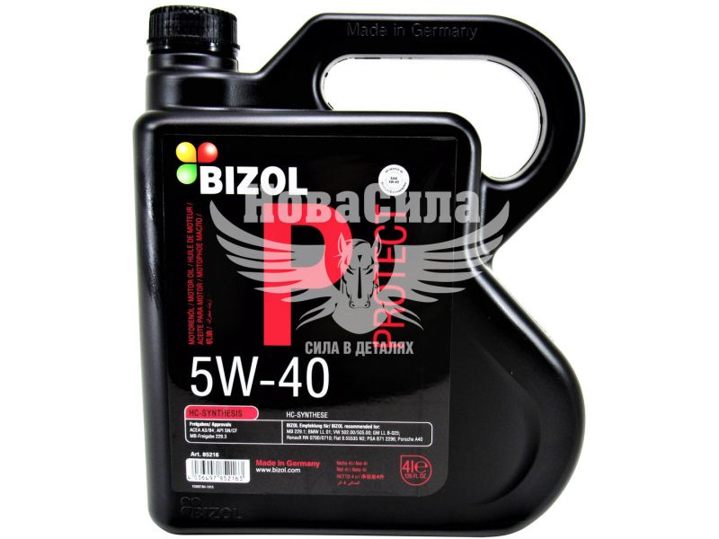 Моторна олива бензин, дизель 5W-40 (Bizol) Protect 4л. (B85216)