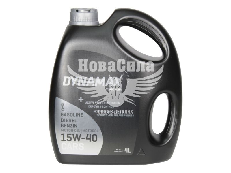 Моторна олива бензин, дизель 15W-40 (Dynamax) Turbo Plus 4л. (501614)