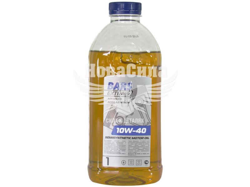 Моторна олива бензин, дизель 10W-40 (Bars Extra) 1л. (ПЕТ)