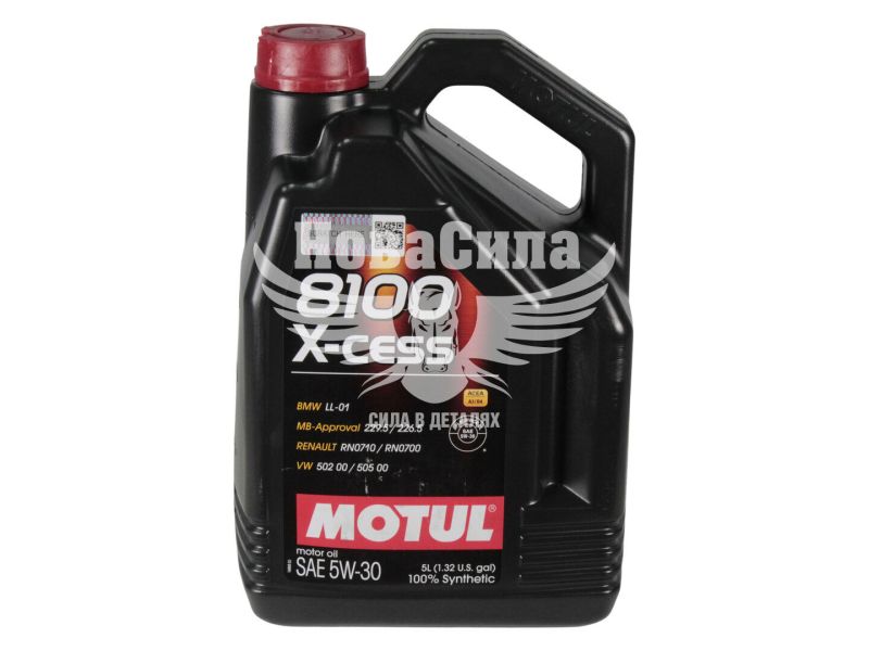 Моторна олива бензин, дизель 5W-30 (Motul) X-cess 8100 5л. (368106)
