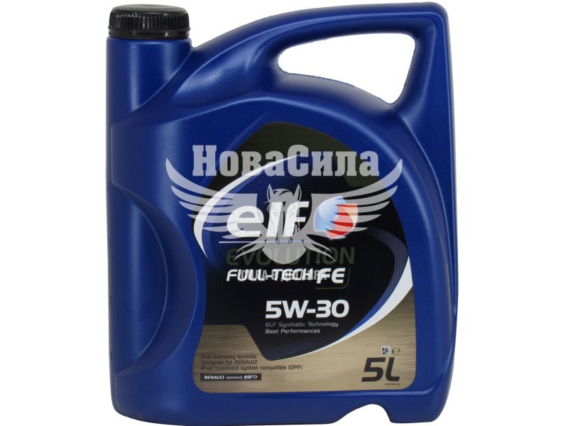 Моторна олива бензин, дизель 5W-30 (ELF) Evolution Full-Tech Fe 5л. (216689)