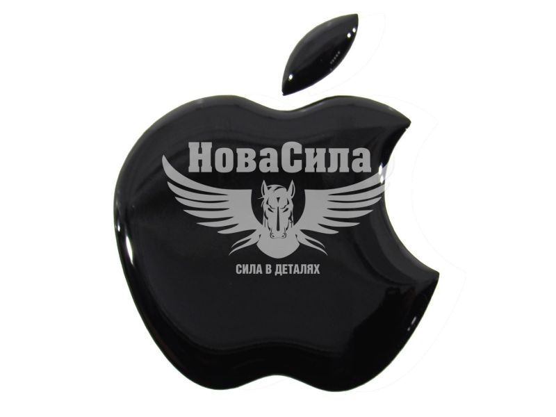 Наклейка Айфон (силікон чорна) 4.7х4,1 (69-29)