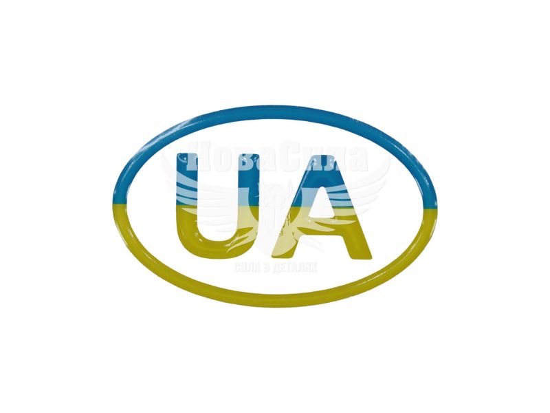 Наклейка UA (силікон) синьо-жовта 8x5 (68-41)