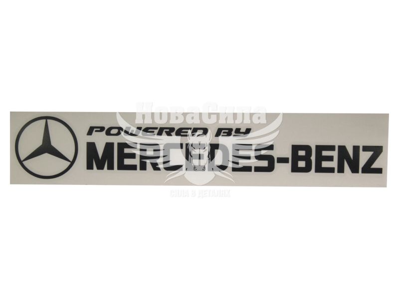 Наклейка з написом MERCEDES-BENZ 29х5 чорна (64-22)