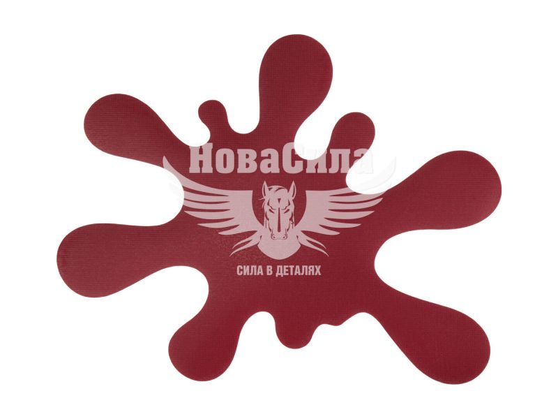 Наклейка Клякса (вишнева) 15х12,8 (103)