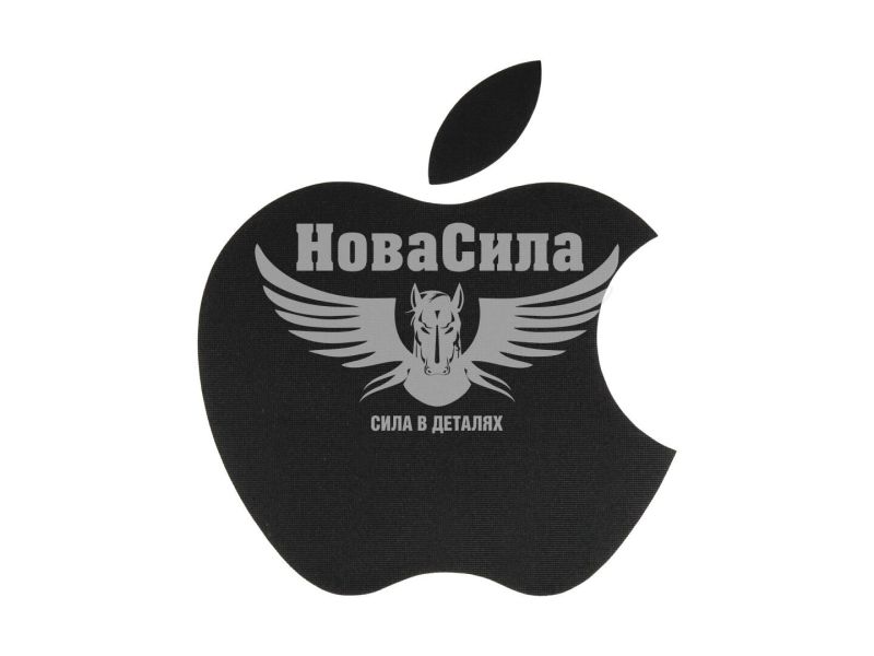 Наклейка Айфон (чорна) 9,5х9,5 (62-40)
