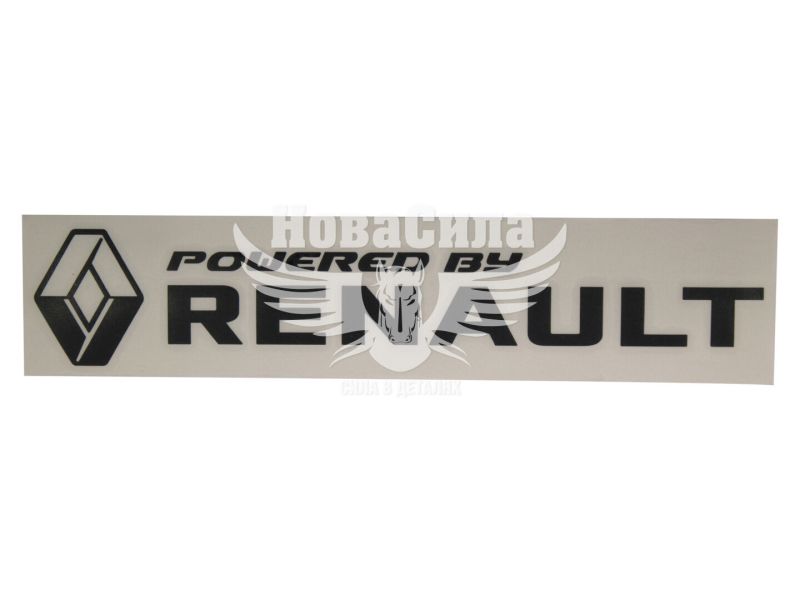 Наклейка з написом RENAULT 27х5 чорна (64-24)