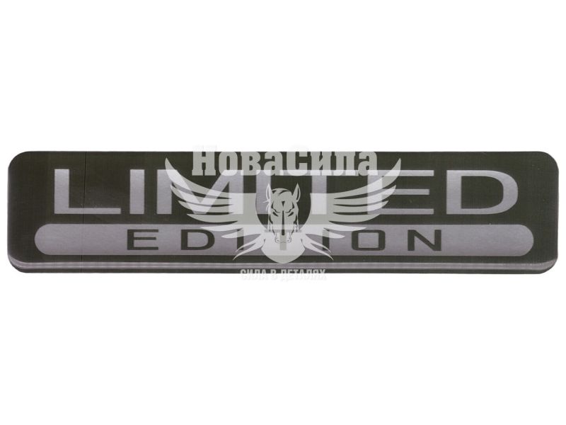Наклейка з написом Limited (чорне тло) (силікон) 10,5х2,3 (71-79)