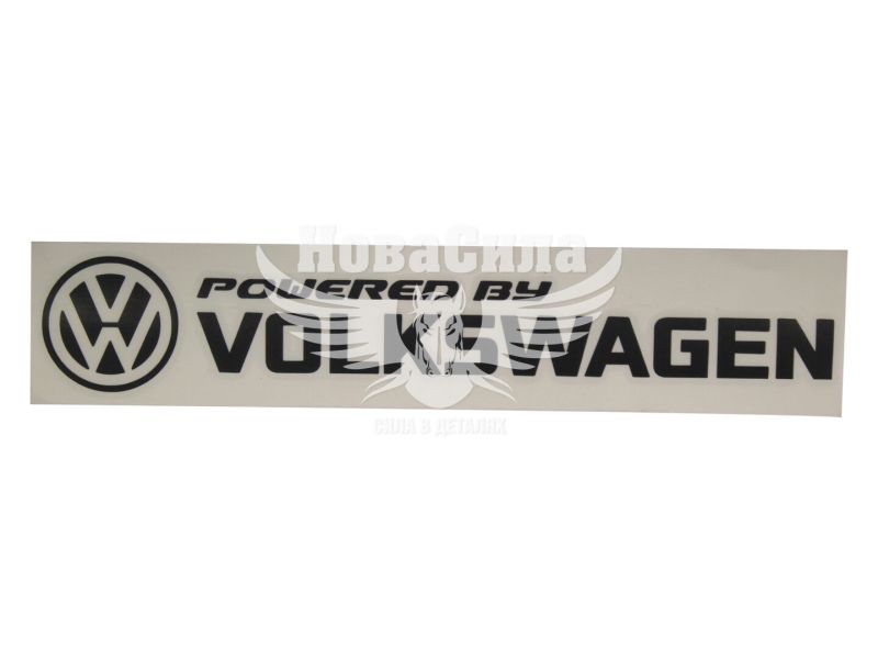 Наклейка з написом VOLKSWAGEN 29х5 чорна (64-21)