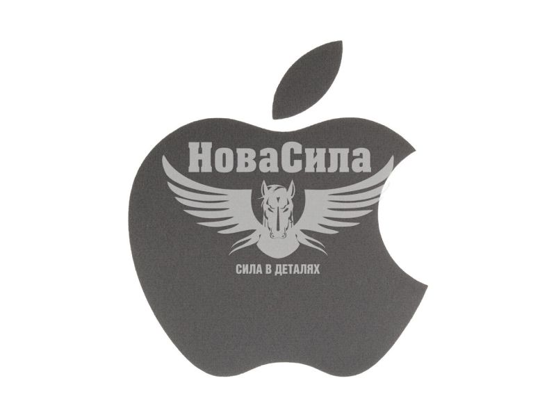 Наклейка Айфон (срібна) 9,5х9,5 (62-40)