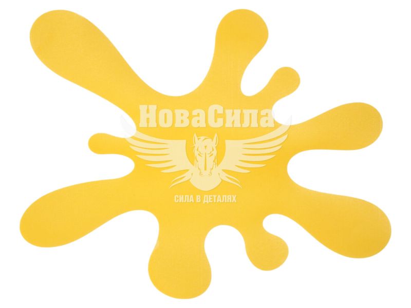 Наклейка Клякса (жовта) 21х17 (104)