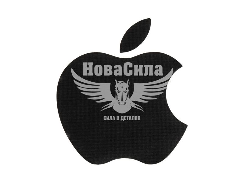 Наклейка Айфон (чорна) 7,5х7 (62-39)