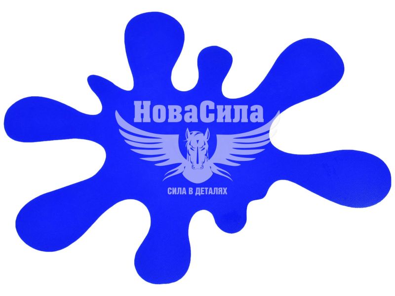 Наклейка Клякса (синя) 15х12,8 (103)