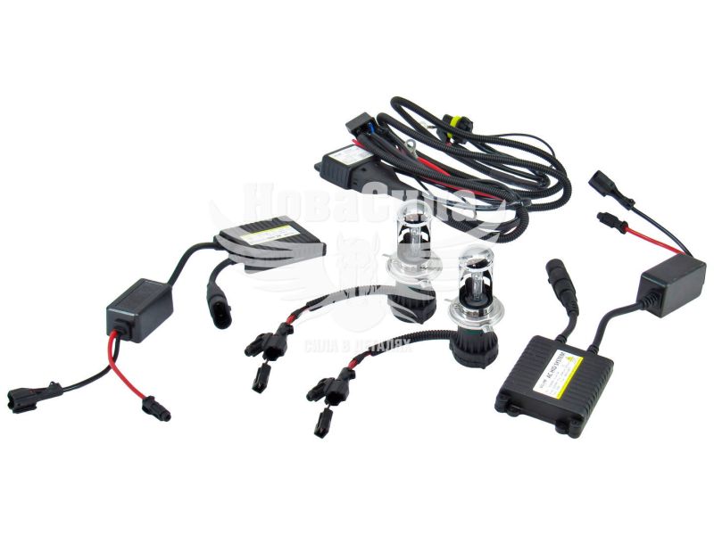 Набір автомобільних біксенонових ламп H4 (Solar) Bi-Xenon 5000K (Ballast) (4450)