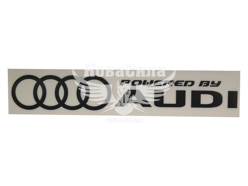 Наклейка з написом AUDI 29х5 чорна (64-27)