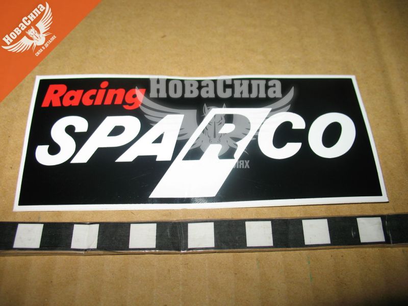 Наклейка з написом SPARCO (прямокутна) 13,5х5,8 (7-85)