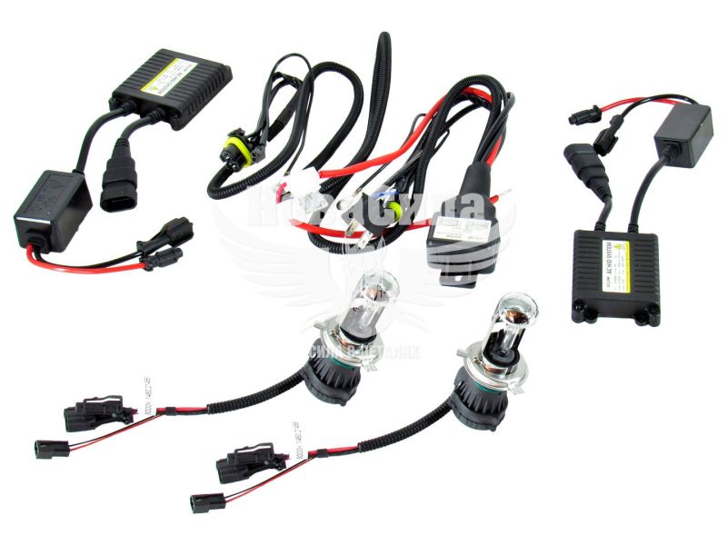 Набір автомобільних біксенонових ламп H4 (Solar) Bi-Xenon 6000K (Ballast) (4460)