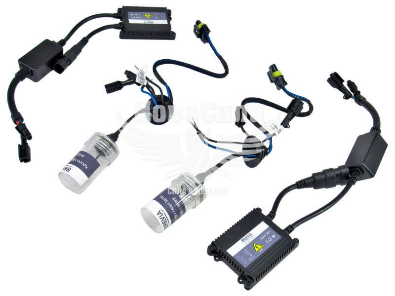 Набір автомобільних ксенонових ламп H27/2 (Brevia) 5000K (Super Slim Ballast) (14252)