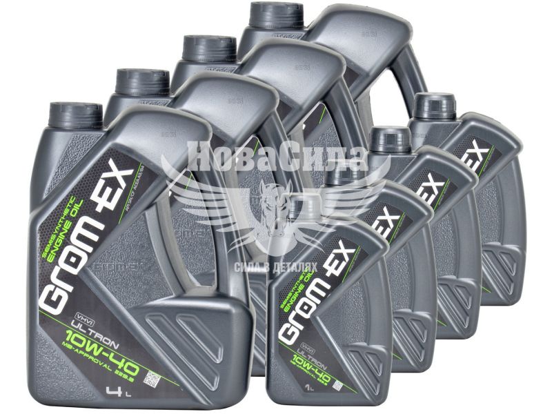 Набір №11 Моторна олива 10w-40 4л. ULTRON (Grom-EX) (4шт.+1л.)