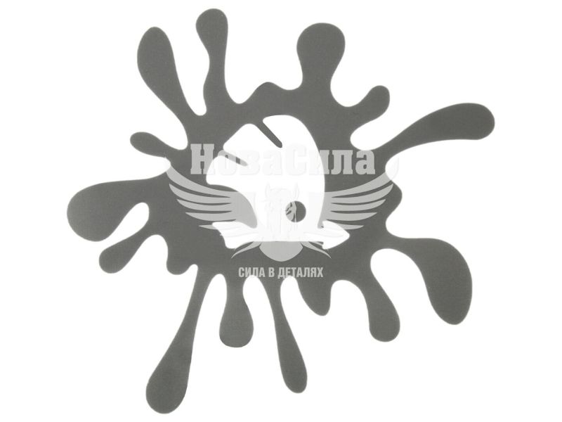 Наклейка Клякса Skoda (срібна) 12х11 (105-6)