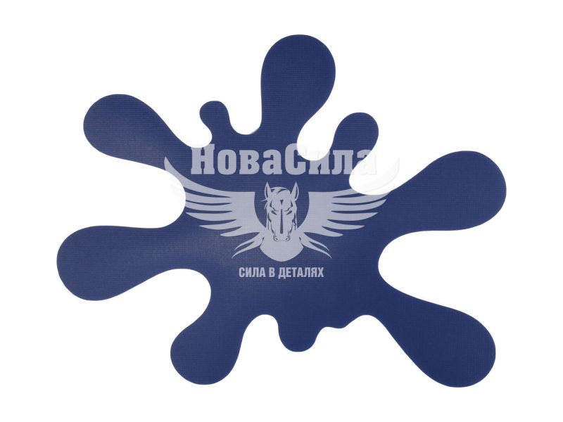 Наклейка Клякса (темно синя) 15х12,8 (103)