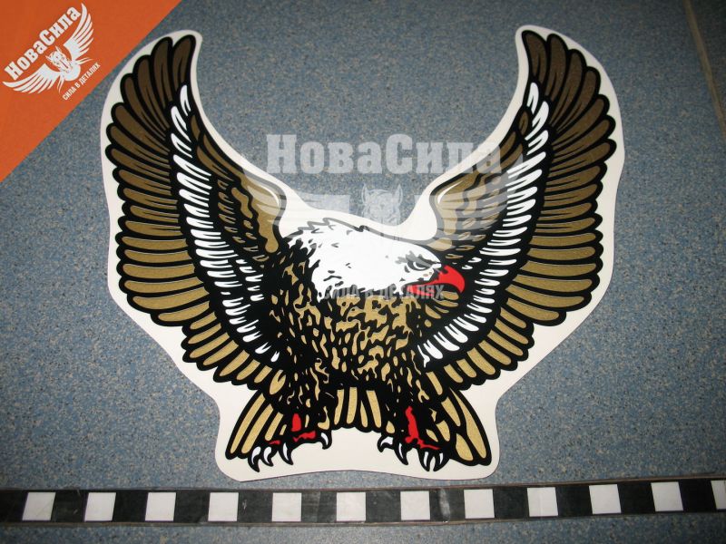 Наклейка Орел (крила в верх) (бронз.) 21,7х20 (34-3)