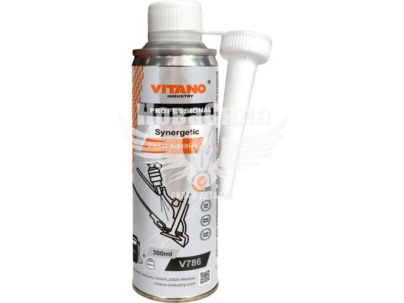 Очисник форсунок дизельного двигуна (Vitano) Synergetic Disel Additive Metal Bottle 300мл. (V786)