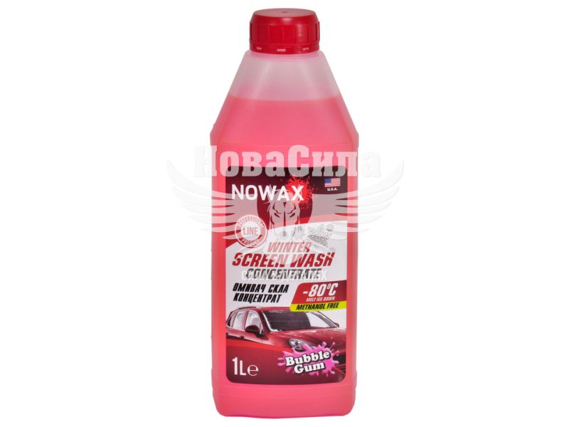 Омивач скла зимовий (Nowax) концентрат -80 Winter Screen Wash 1л. (Bubble Gum) (NX01171)