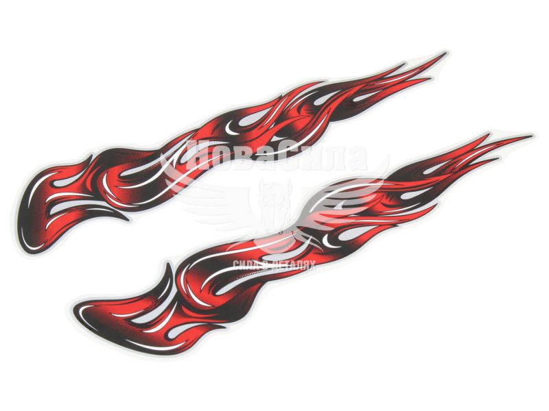 Наклейки бокові Графіті (червоні) 36х6,5 (28-7)