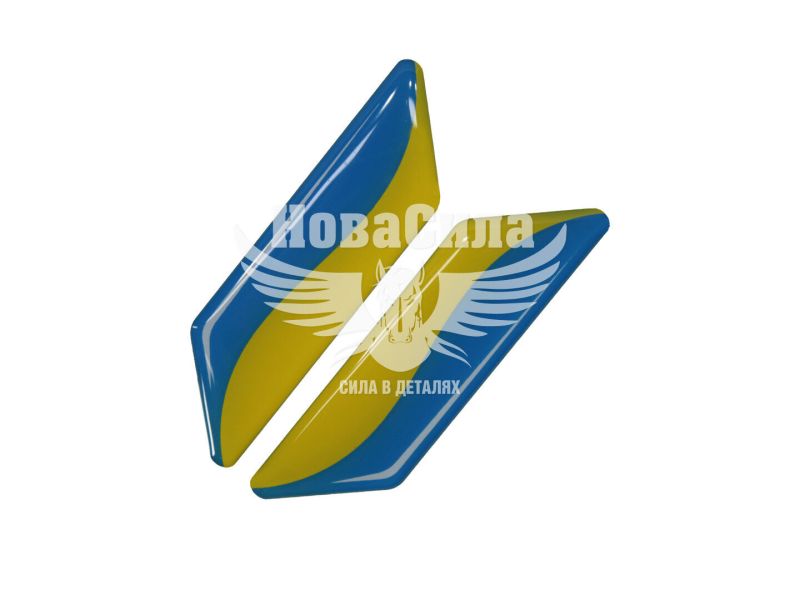 Наклейка Прапор України (силікон) 7,7х1,9см. (68-38)