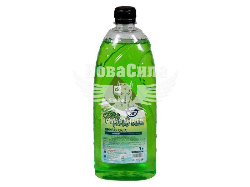 Омивач скла зимовий (ДК) -20 1л. STANDARD Mint winter зелен.