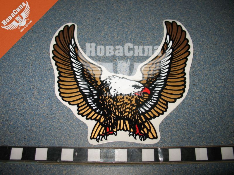 Наклейка Орел (крила в верх) (бронз.) 13х12 (34-23)