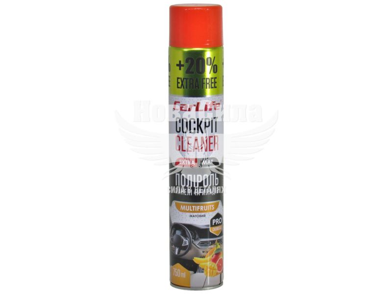 Поліроль пластика (CarLife) Cockpit Cleaner Extra Mat Multifruit 750мл. (матовий) (CF775)