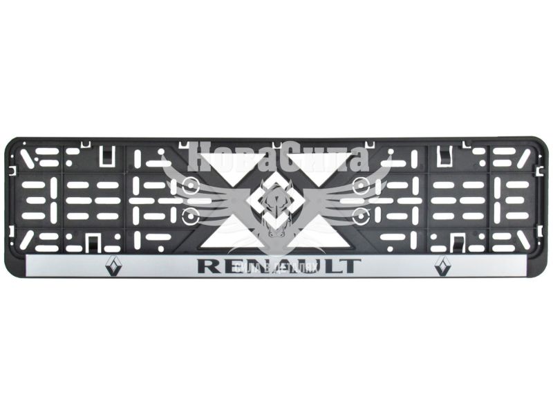 Рамка номерного знаку (Bi-Plast) (Renault) (BP-233)