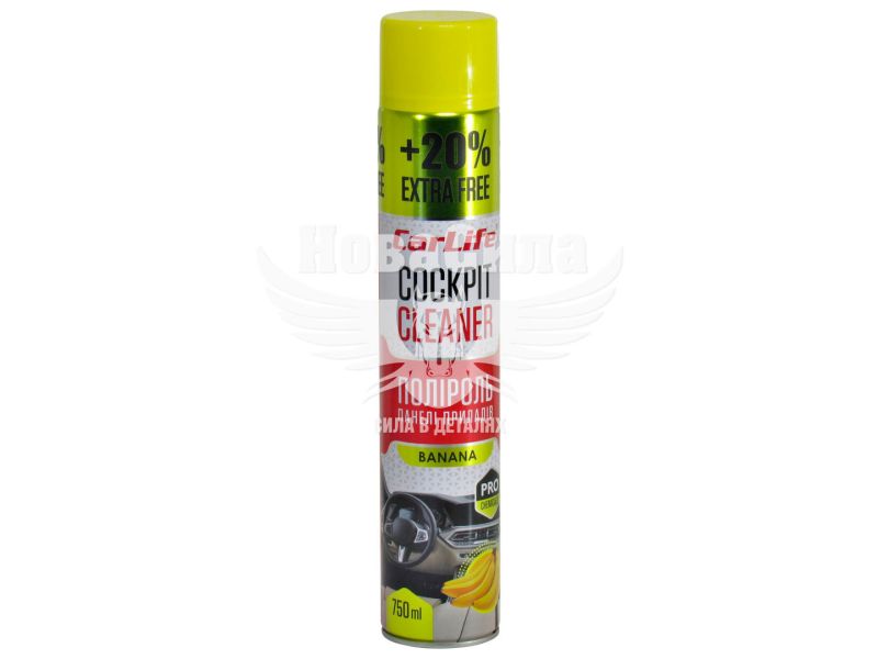 Поліроль пластика (CarLife) Cockpit Cleaner Banana 750мл. (CF753)