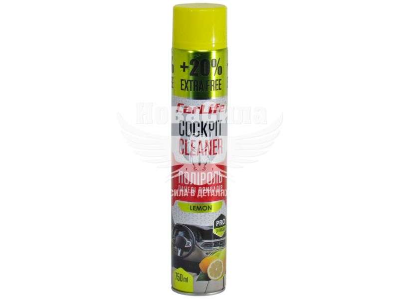 Поліроль пластика (CarLife) Cockpit Cleaner Lemon 750мл. (CF752)