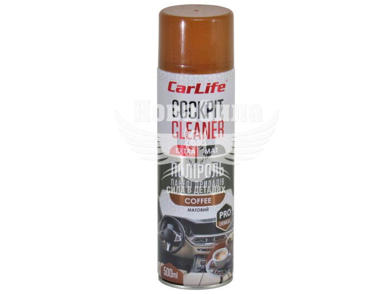 Поліроль пластика (CarLife) Cockpit Cleaner Extra Mat Coffee 500мл. (матовий) (CF526)