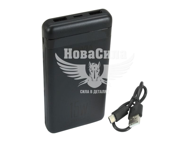 Портативное зарядное устройство 10000mah (Brevia) 15W Li-Pol (45115)
