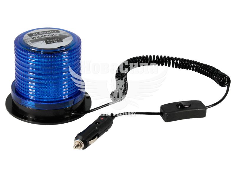 Проблисковий маяк (Elegant) LED 12-24V (синя) (EL 101 502)