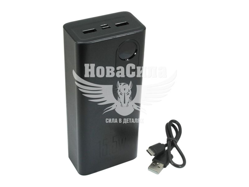Портативний зарядний пристрій 30000mah (Brevia) 15.5W Li-Pol, LCD (45315)