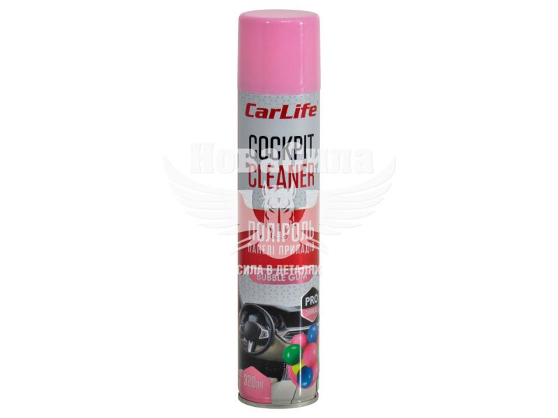 Поліроль пластика (CarLife) Cockpit Cleaner Bubble Gum 320мл. (CF329)