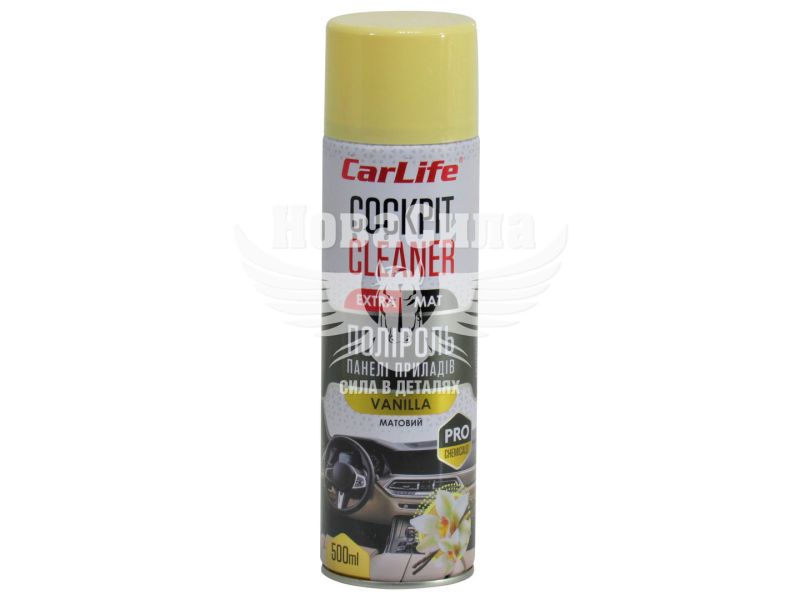 Поліроль пластика (CarLife) Cockpit Cleaner Extra Mat Vanilla 500мл. (матовий) (CF520)