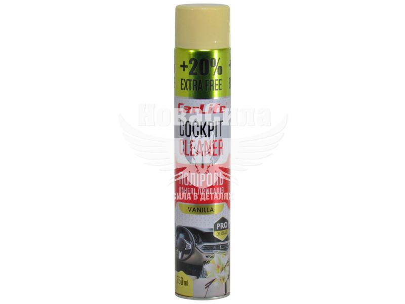 Поліроль пластика (CarLife) Cockpit Cleaner Vanilla 750мл. (CF751)