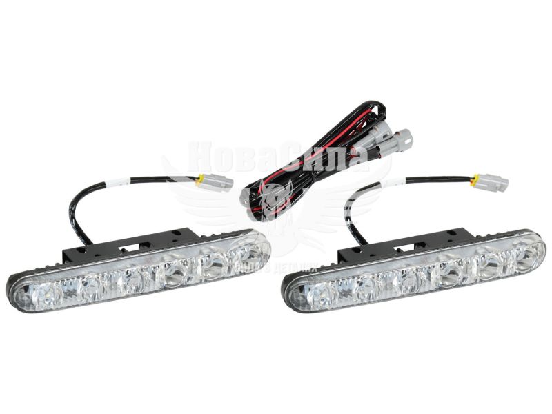 Фара денного світла (Cyclone) DRL 12V LED біла 6-діодів, 9W (DRL-616)