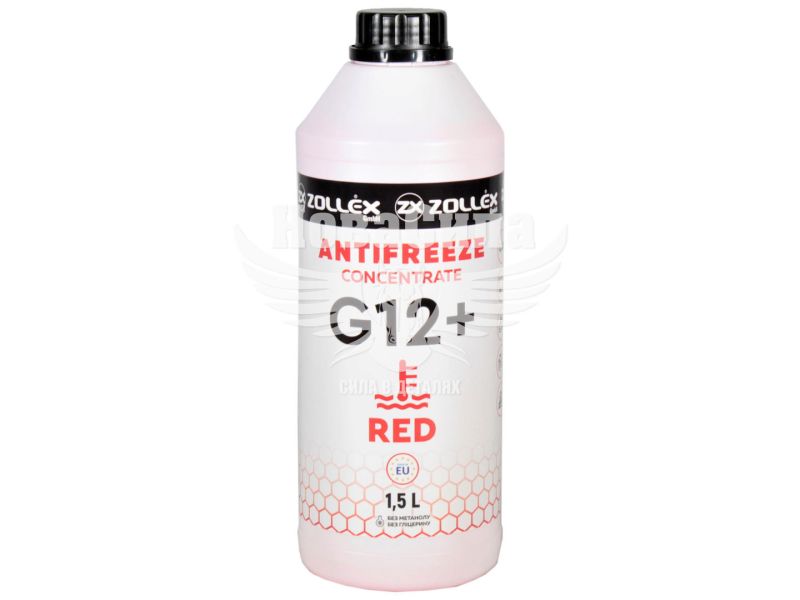 Тосол концентрат червоний -80 (Zollex) G-12+ 1.5л. (18100)