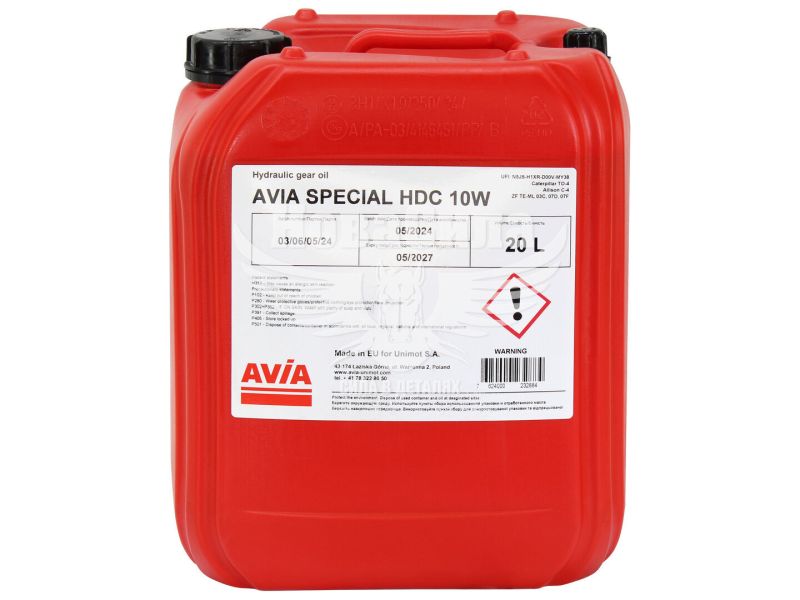 Трансмісійна олива 10W (AVIA) Special HDC 20л.
