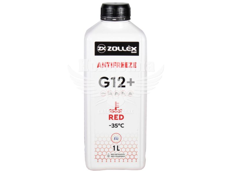 Тосол антифриз червоний -35 (Zollex) G-12+ 1л. (18103)