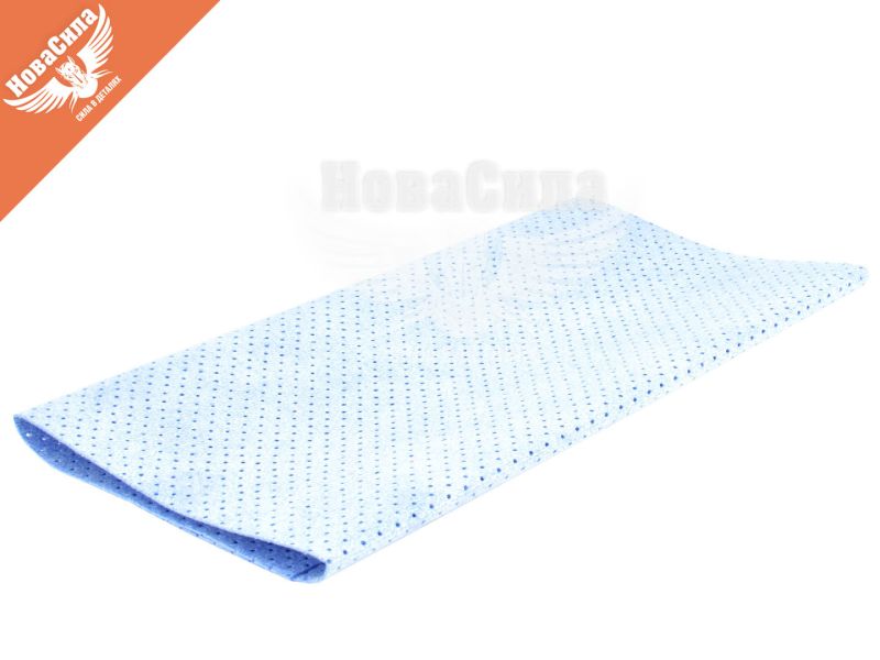 Тряпка для авто (професійна) (Nowax) 40х30см. (перфорована синя) (NX62432)